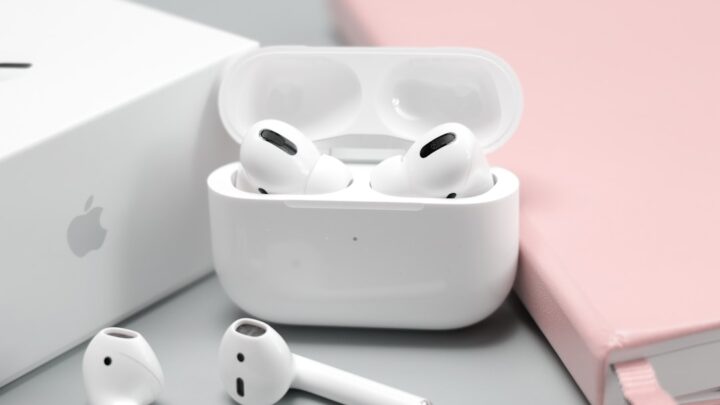 Apple AirPods earbuds and charging cases