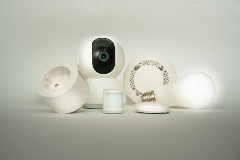 Smart home devices illustrating the connected-home competition between Apple, Ring, Google Nest and Samsung