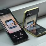 Samsung Galaxy Z Flip clamshell foldable illustrating the form factor a future iPhone Flip could compete with
